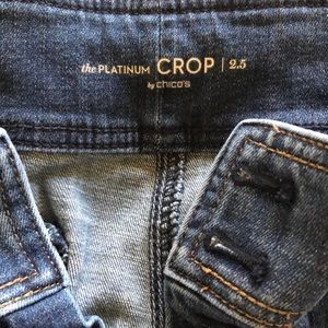 Chico’s wide leg cropped jeans size 2.5